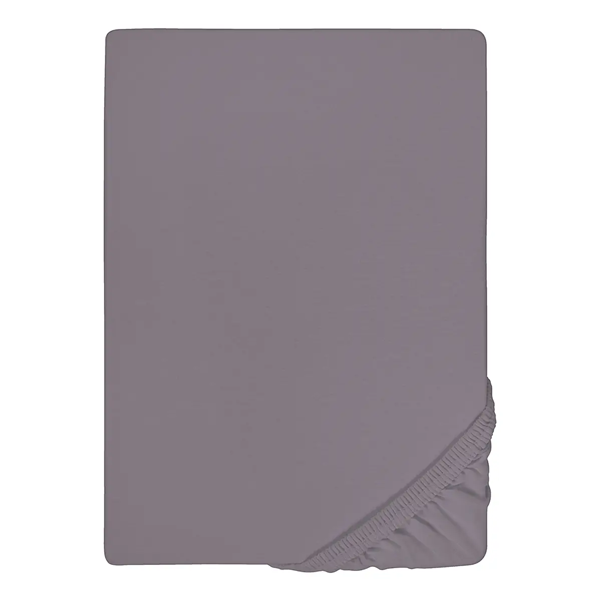 Jersey-Elastic-Spannbetttuch 0077866 | Grau