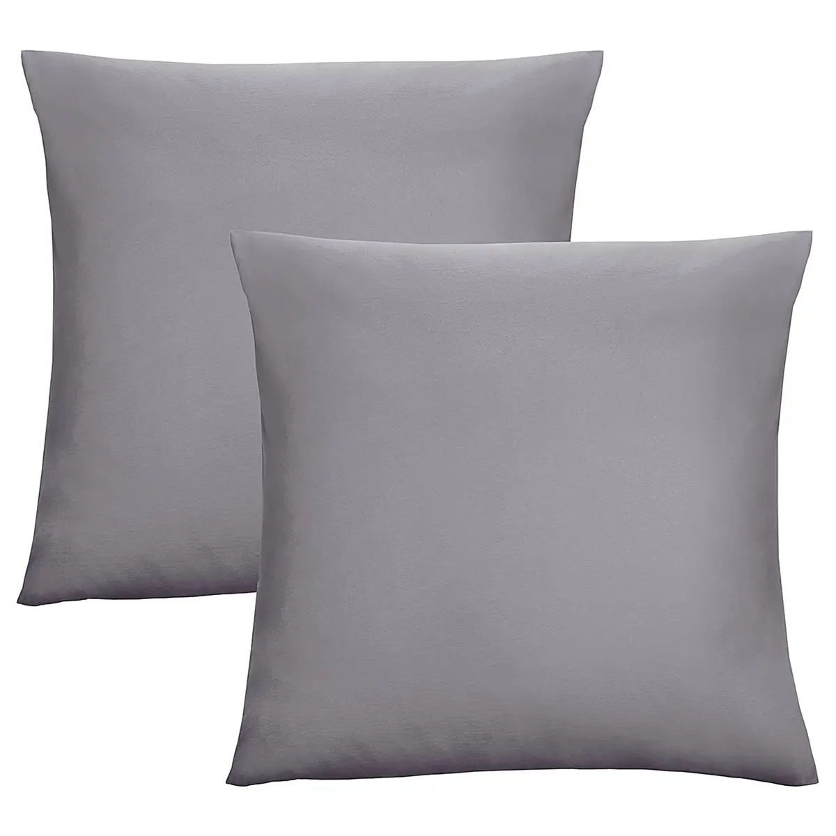 Kissenbezug 0077144 II 2er-Set Silber/Silbergrau Jersey