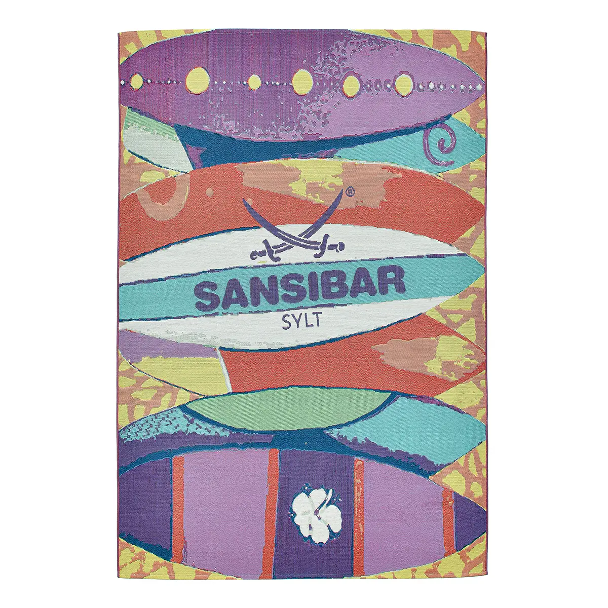 In-/Outdoorteppich Rantum Beach 020 Multicolor Microfaser