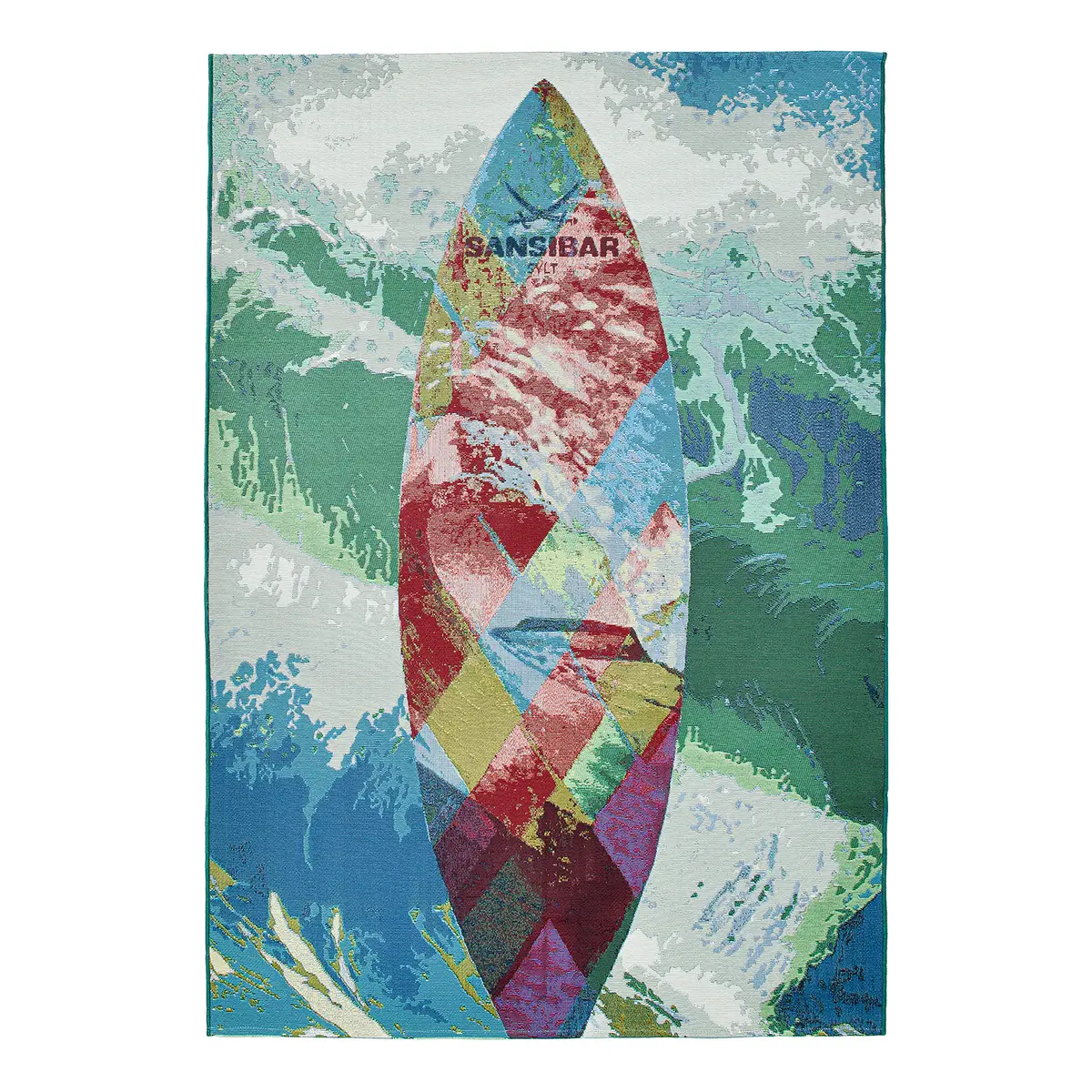 In-/Outdoorteppich Rantum Beach 024 Multicolor Microfaser