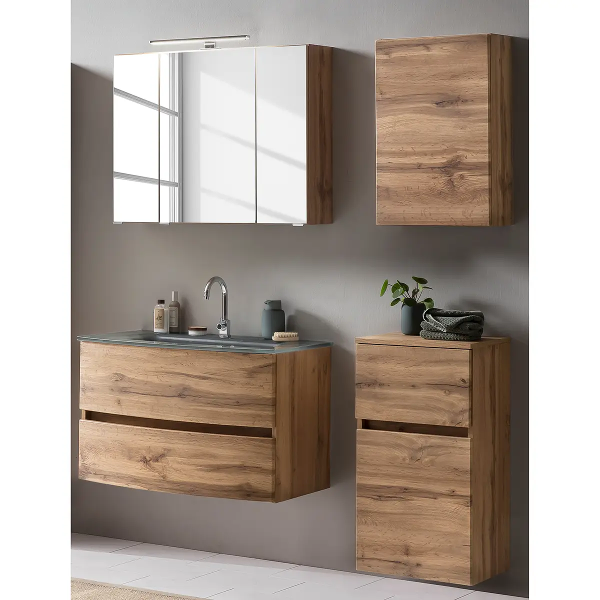 Badezimmerset X | Braun