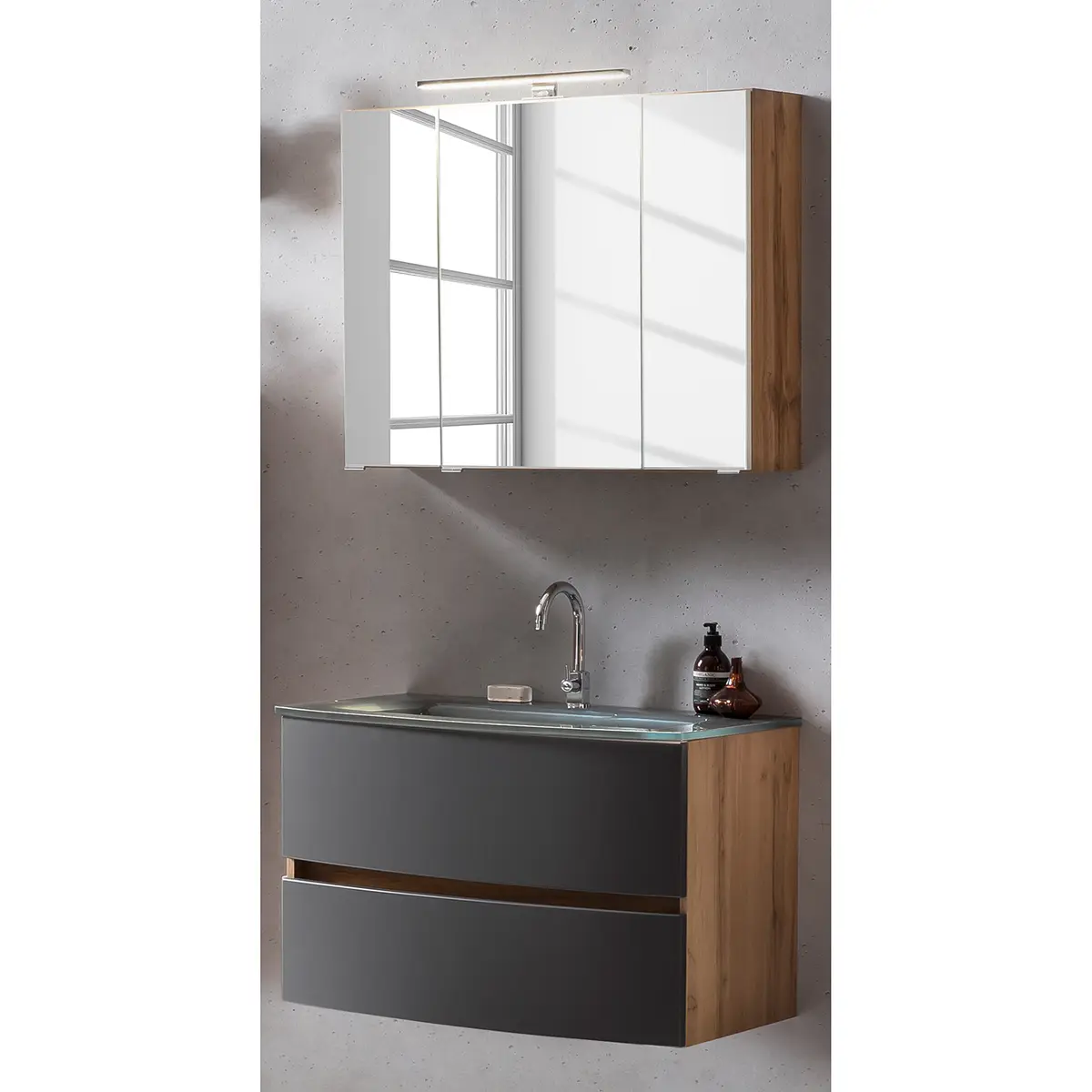 Badezimmerset IV | Grau