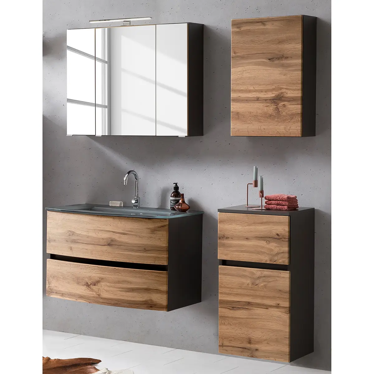 Badezimmerset X | Braun