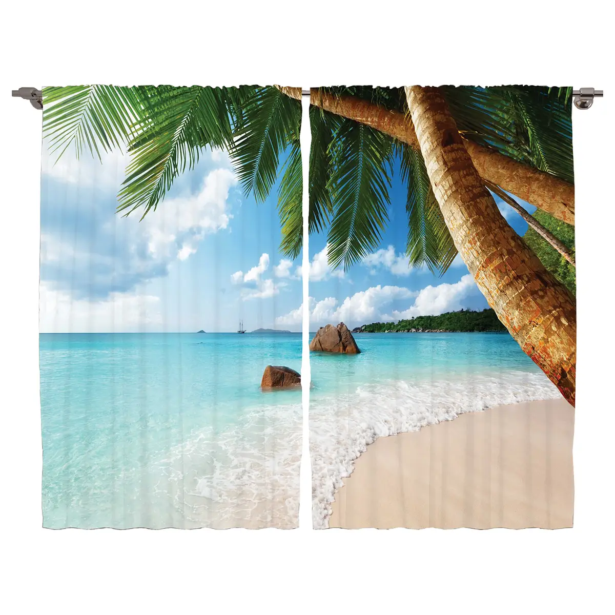 Fertiggardine Strand | Mehrfarbig