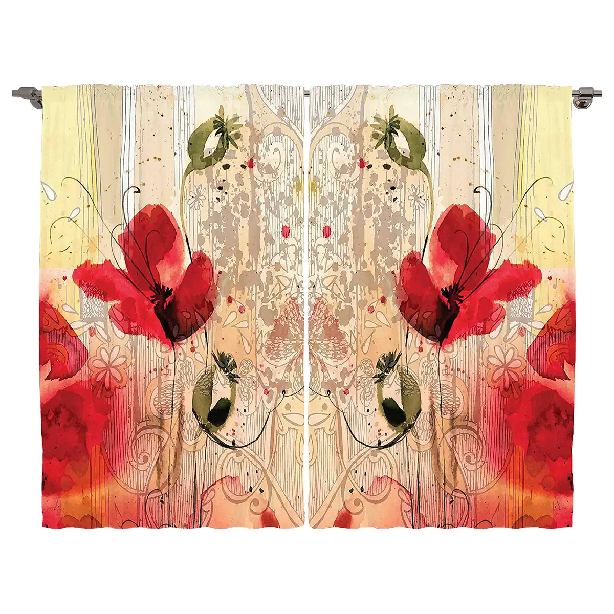 Fertiggardine Blume III 2er-Set | Mehrfarbig
