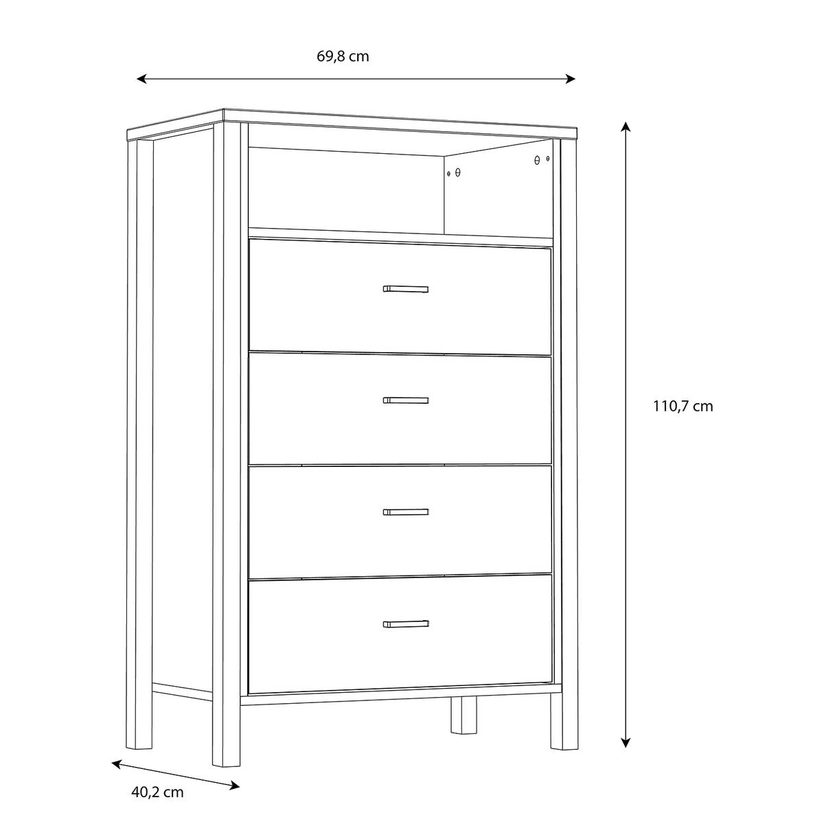 Kast Kasala III kopen home24