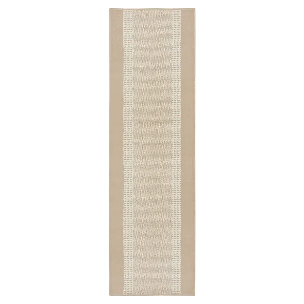 Kurzflorteppich Band Beige/Beige 160 x 230cm | Beige