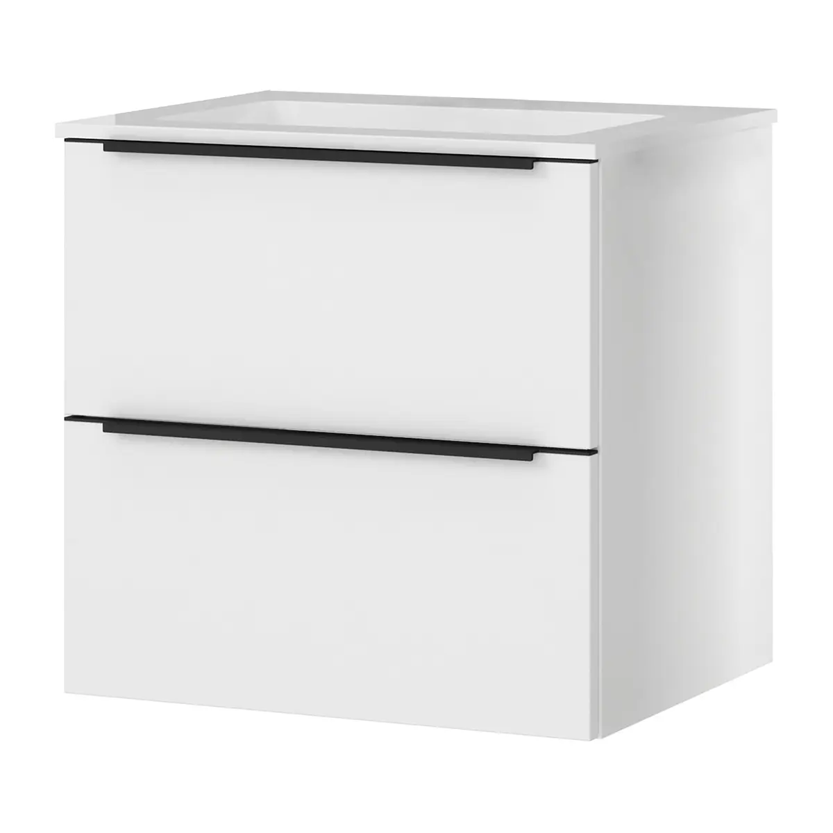 Waschtisch MYBA II 60cm Weiß/Matt Weiß | Weiß