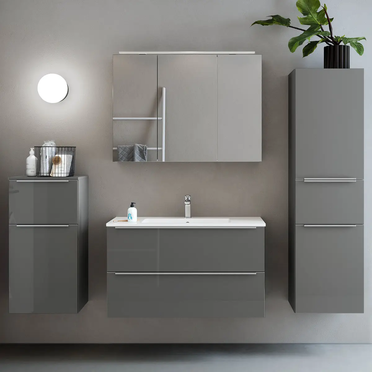 Badezimmerset MYBA VII | Grau