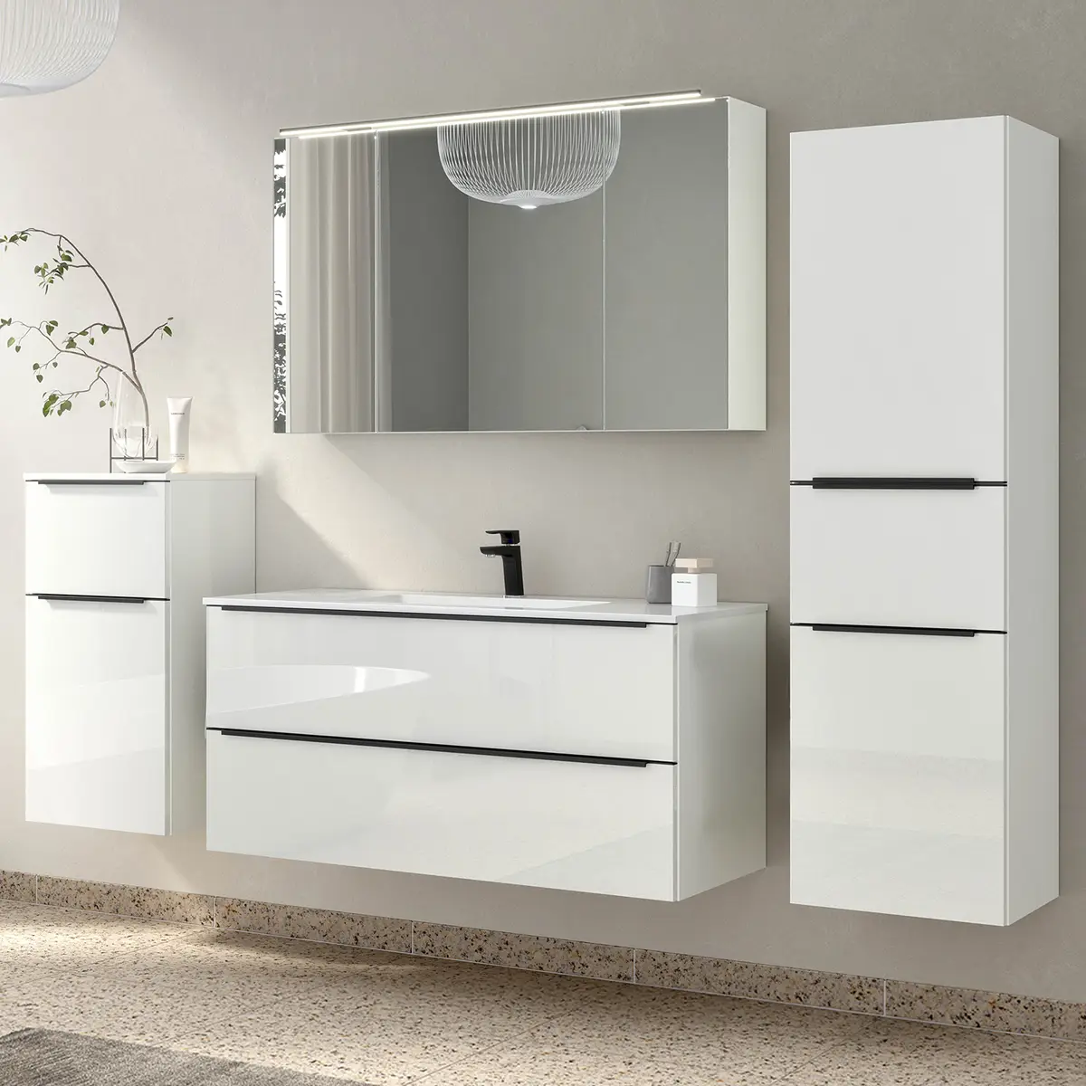 Badezimmerset MYBA VIII | Weiß