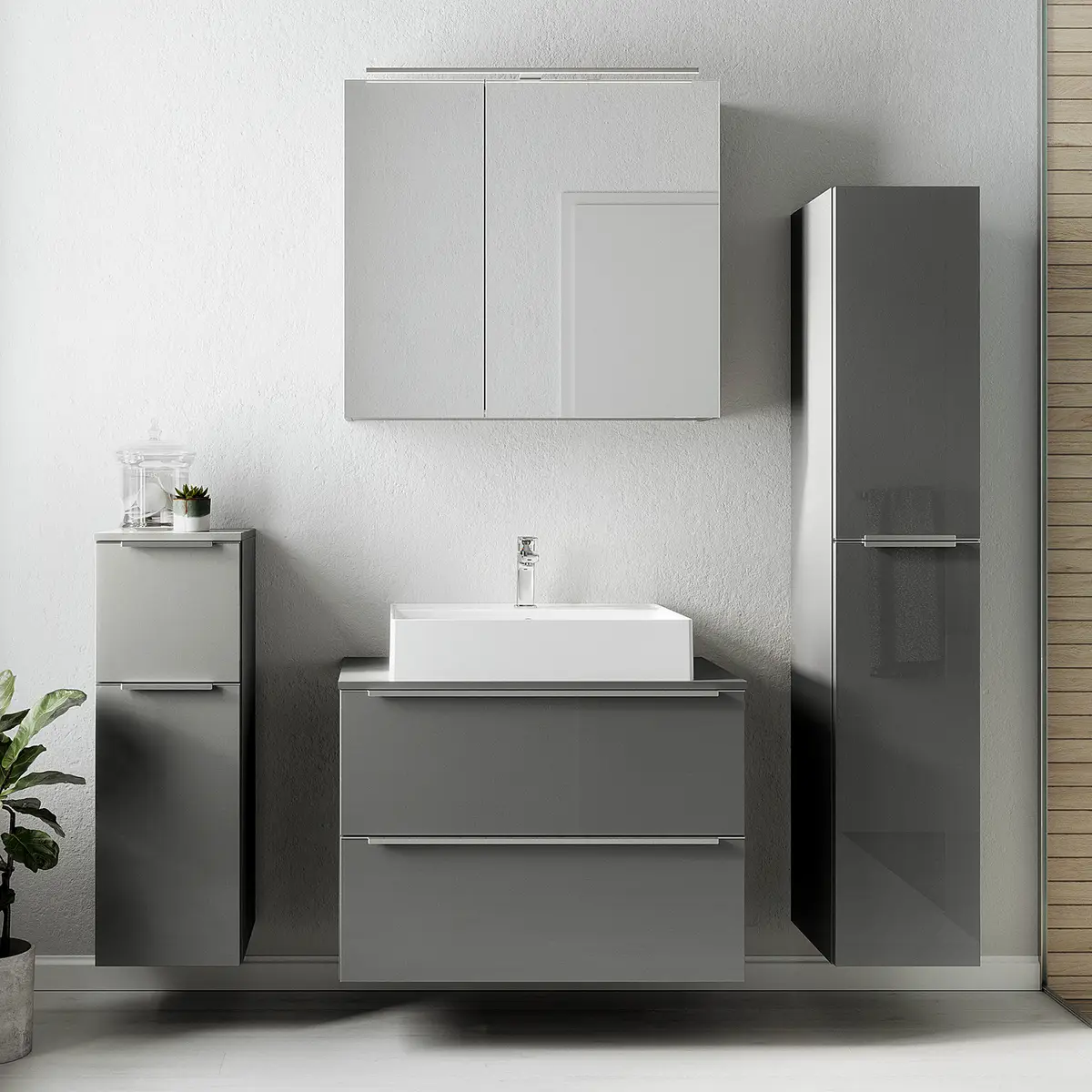 Badezimmerset MYBA XXIV | Grau