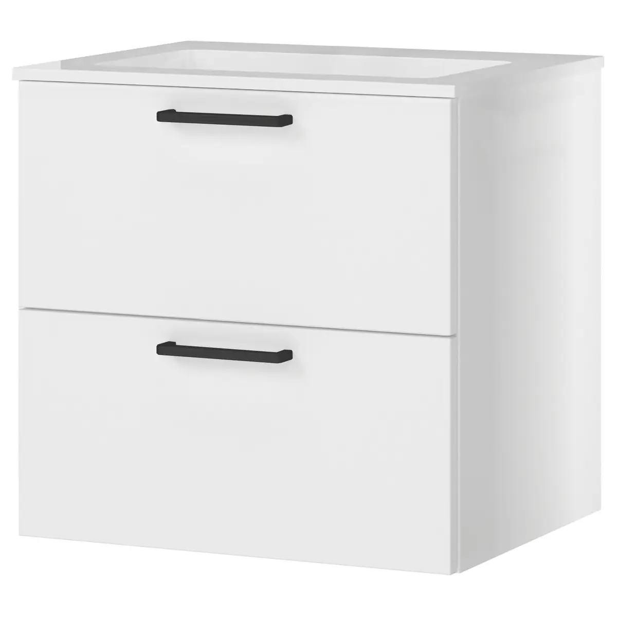 Waschtisch MYBA IV 60cm Weiß/Matt Weiß | Weiß