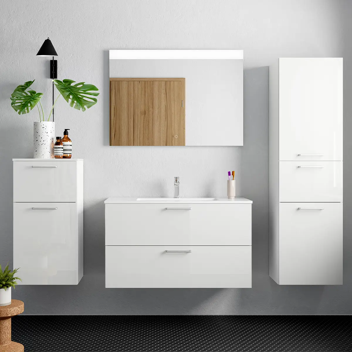 Badezimmerset MYBA XIV | Weiß