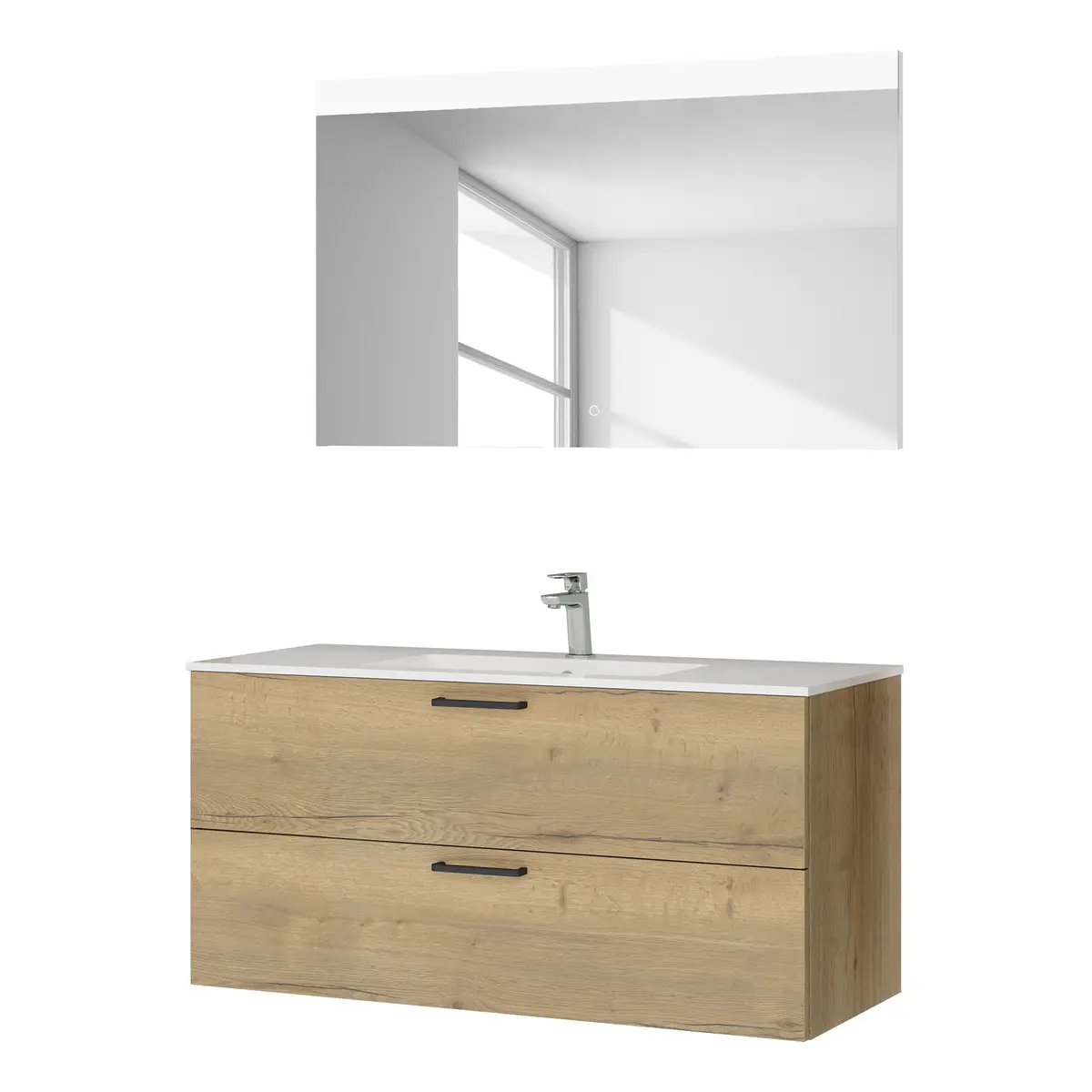 Badezimmerset MYBA XI 2-teilig 120cm | Braun