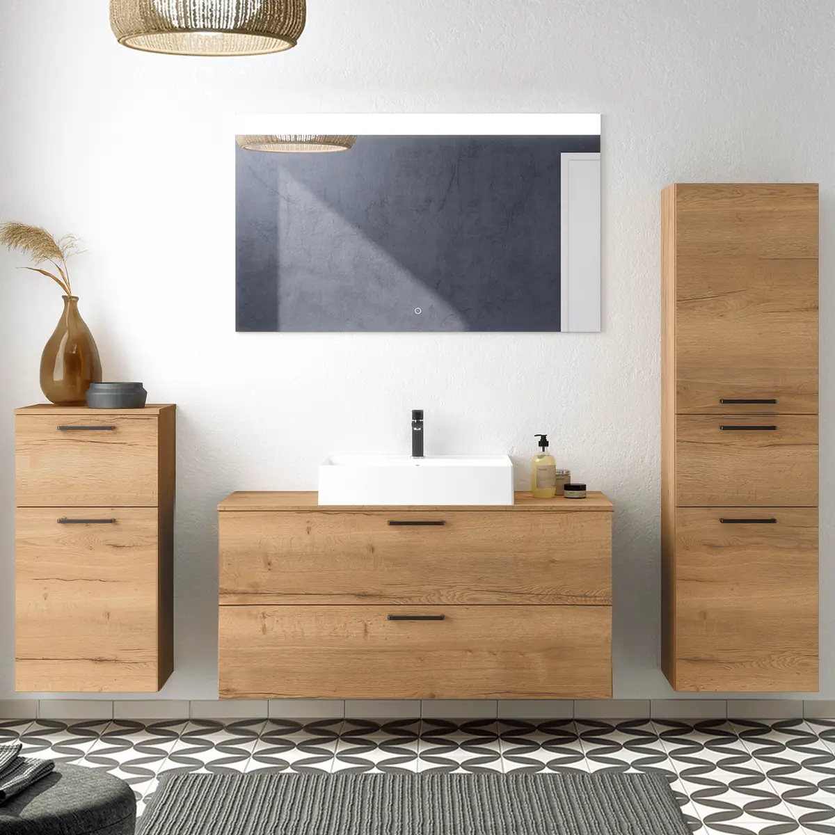 Badezimmerset MYBA XXXI 4-teilig 210cm | Braun
