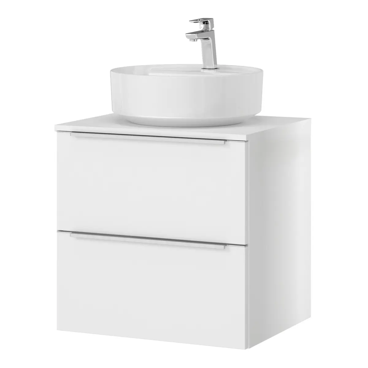 Waschtisch MYBA IX 60cm Weiß/Matt Weiß | Weiß