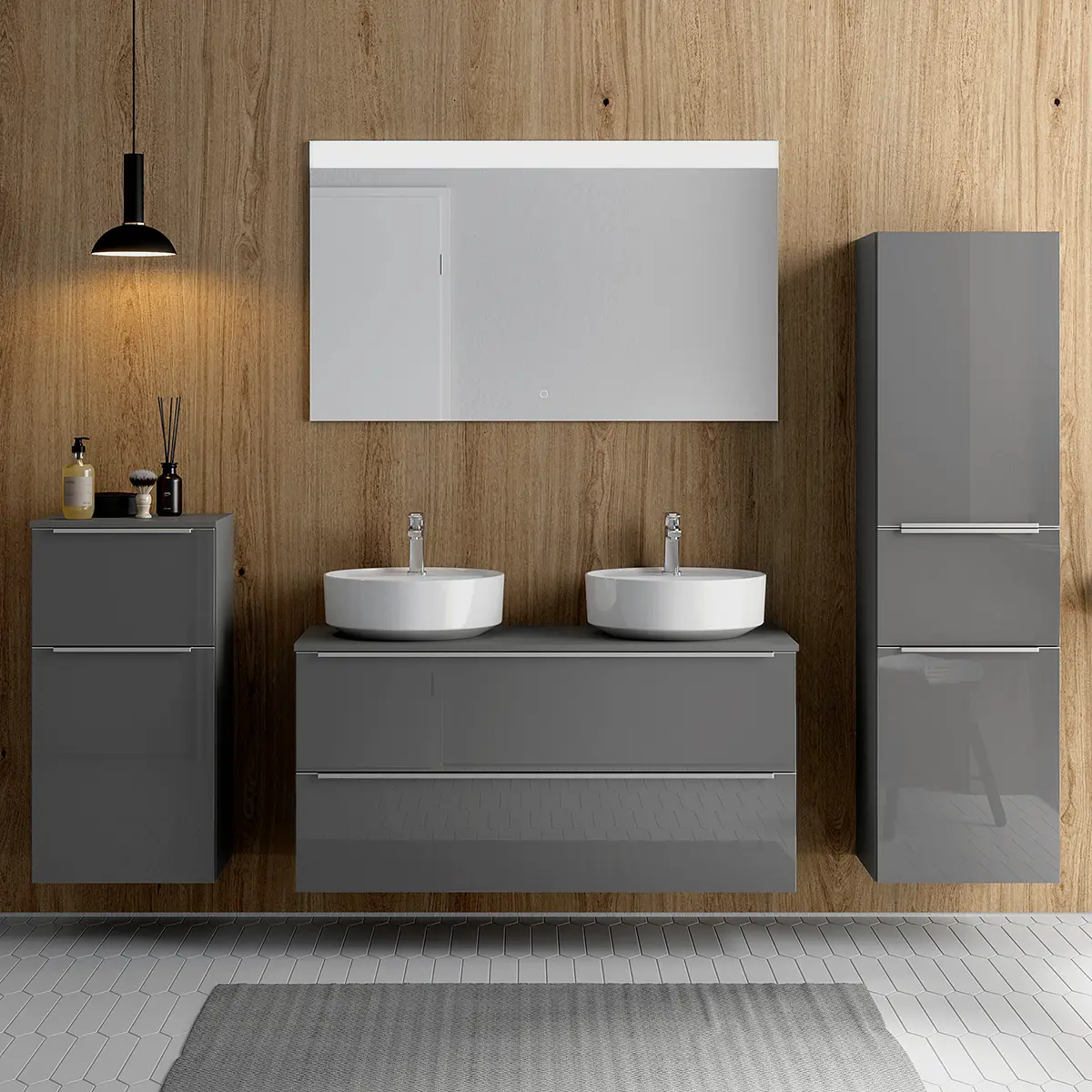 Badezimmerset MYBA XLVI | Grau