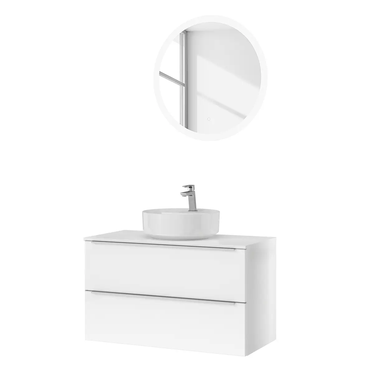 Badezimmerset MYBA L 2-teilig | Weiß