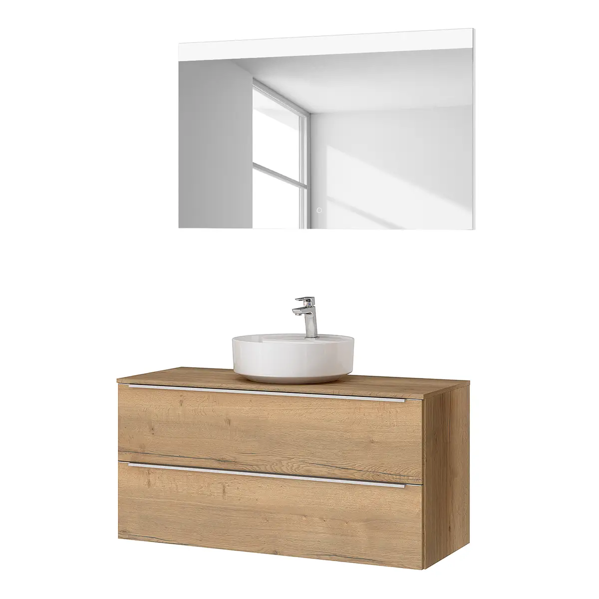 Badezimmerset MYBA XXXIV 2-teilig 120cm | Braun