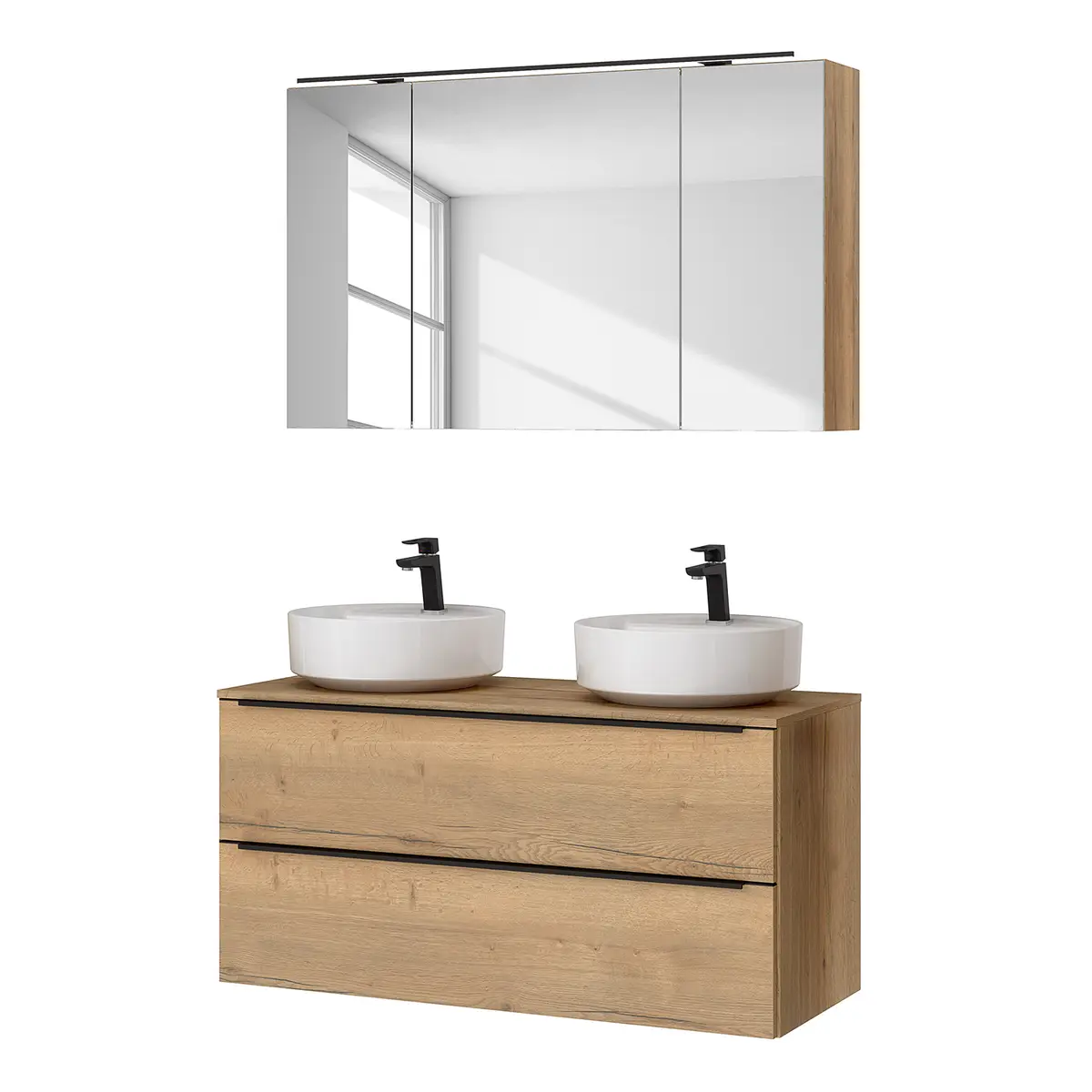 Badezimmerset MYBA XLV 2-teilig | Braun