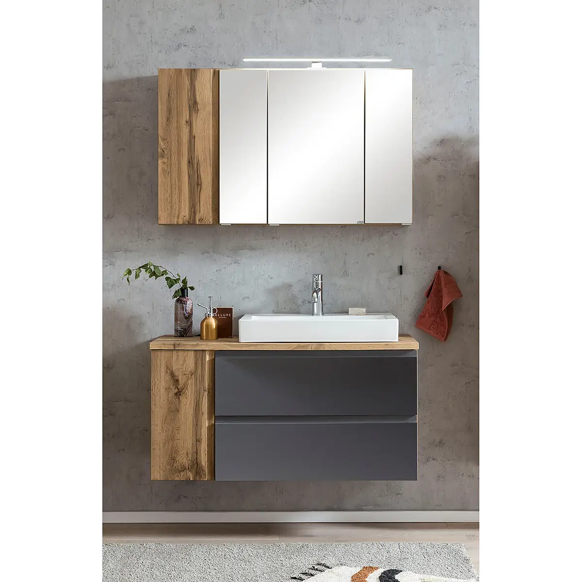 Badezimmerset IV | Grau