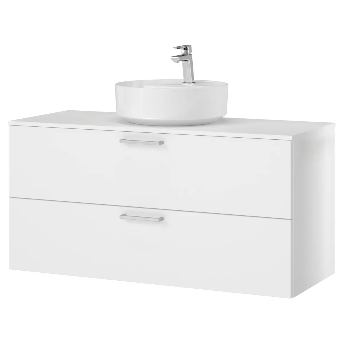 Waschtisch MYBA XI 120cm Weiß/Matt Weiß | Weiß