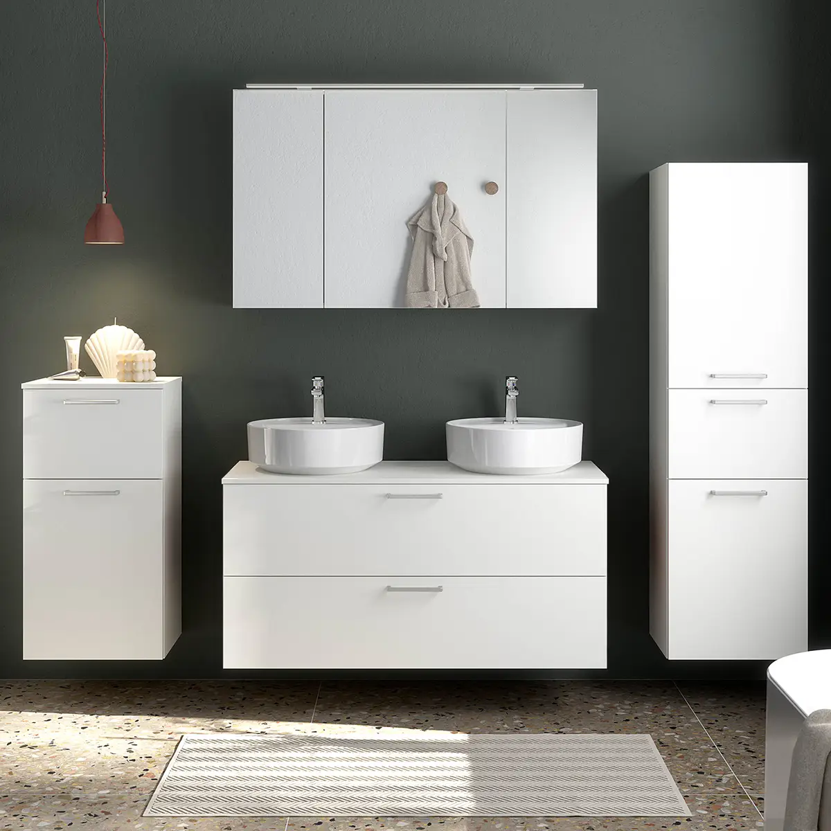 Badezimmerset MYBA LXVIII | Weiß