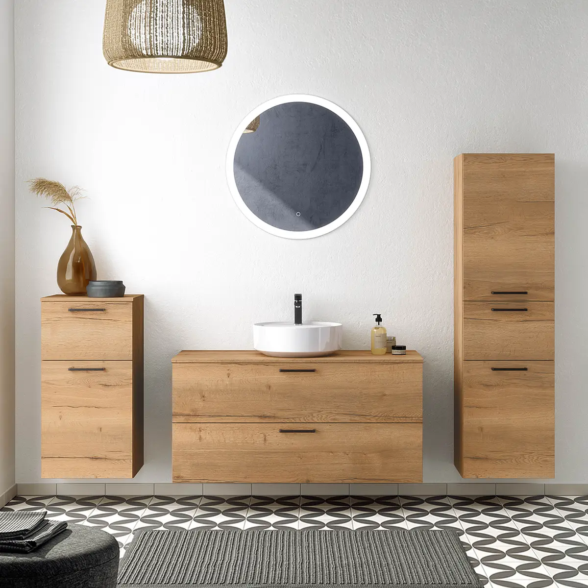 Badezimmerset MYBA LXI 4-teilig 210cm | Braun