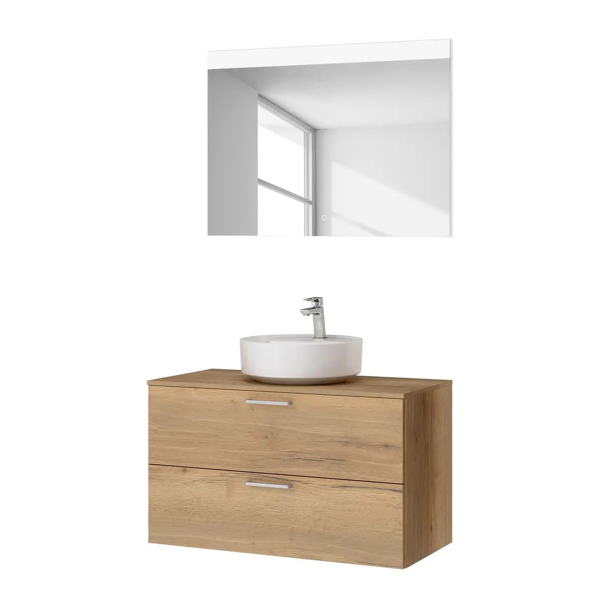 Badezimmerset MYBA LIV 2-teilig 100cm | Braun