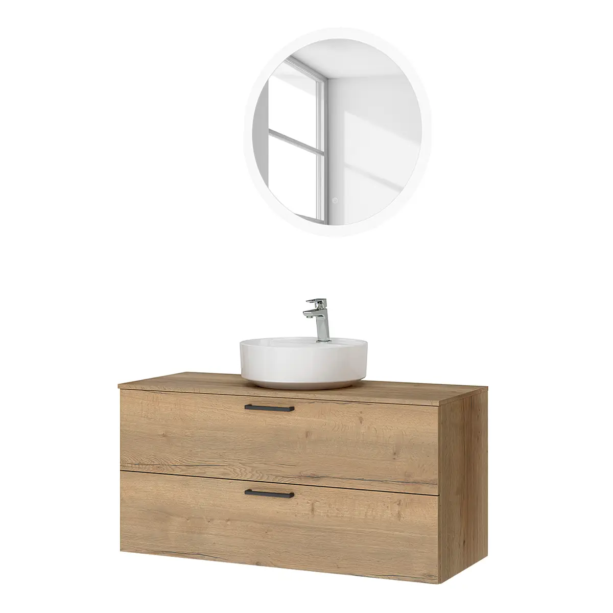 Badezimmerset MYBA LXXI 2-teilig 120cm | Braun