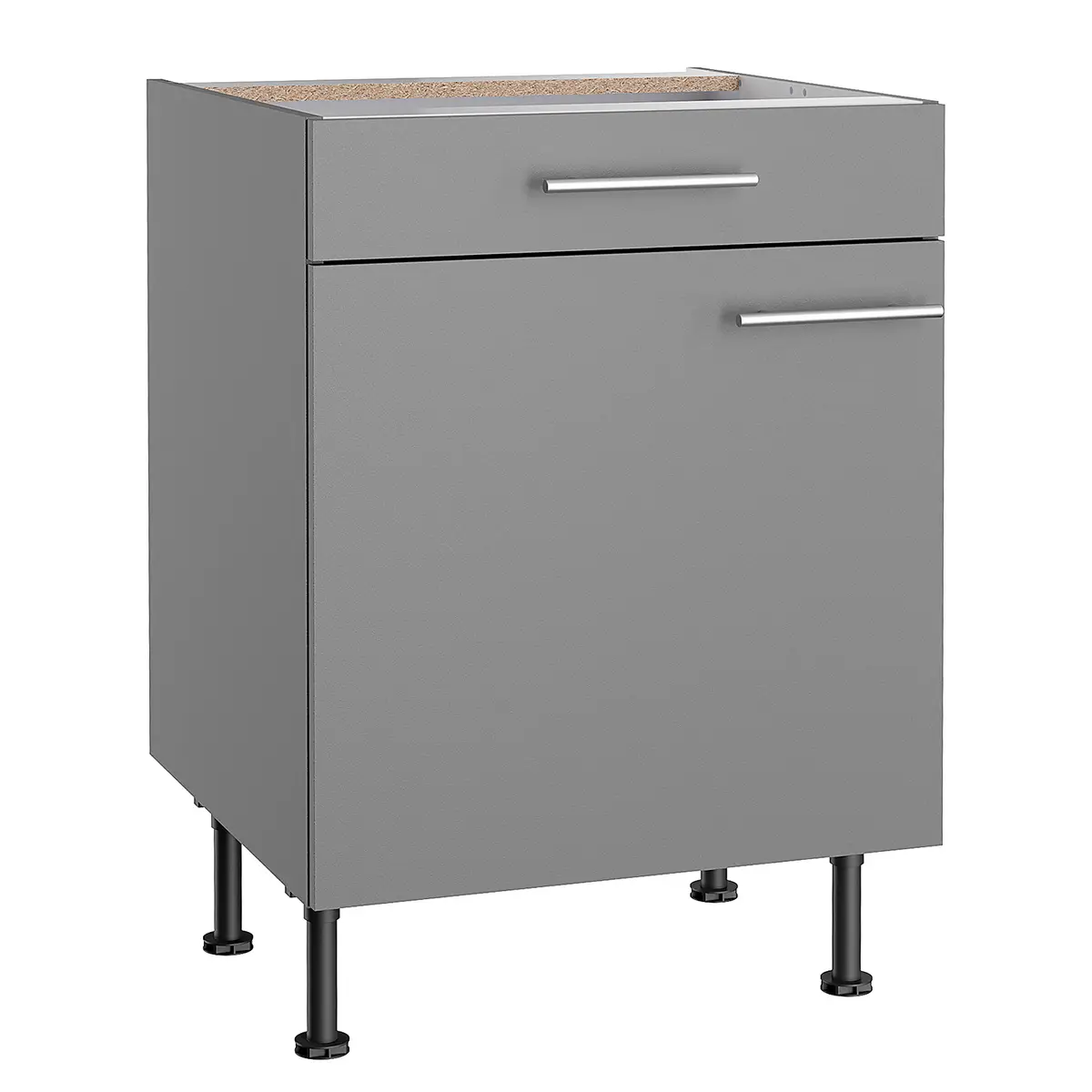 Unterschrank III 60cm Grau/Basalt | Grau