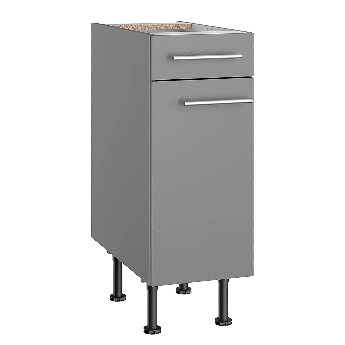 Unterschrank III 30cm Grau/Basalt | Grau