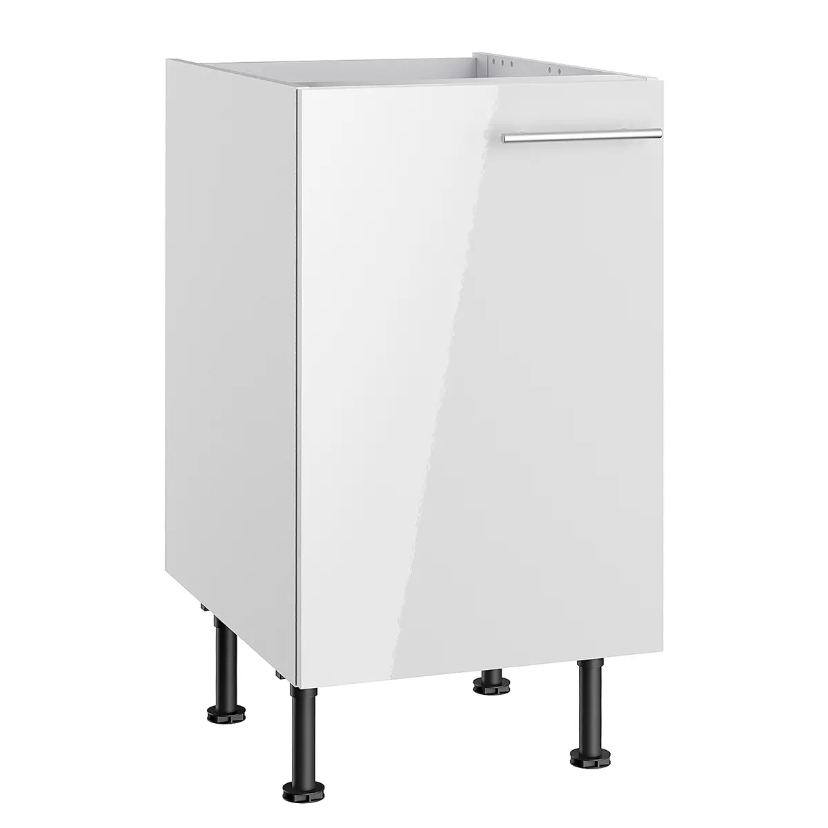 Spülenunterschrank II 45cm Weiß/Hochglanz Weiß | Weiß
