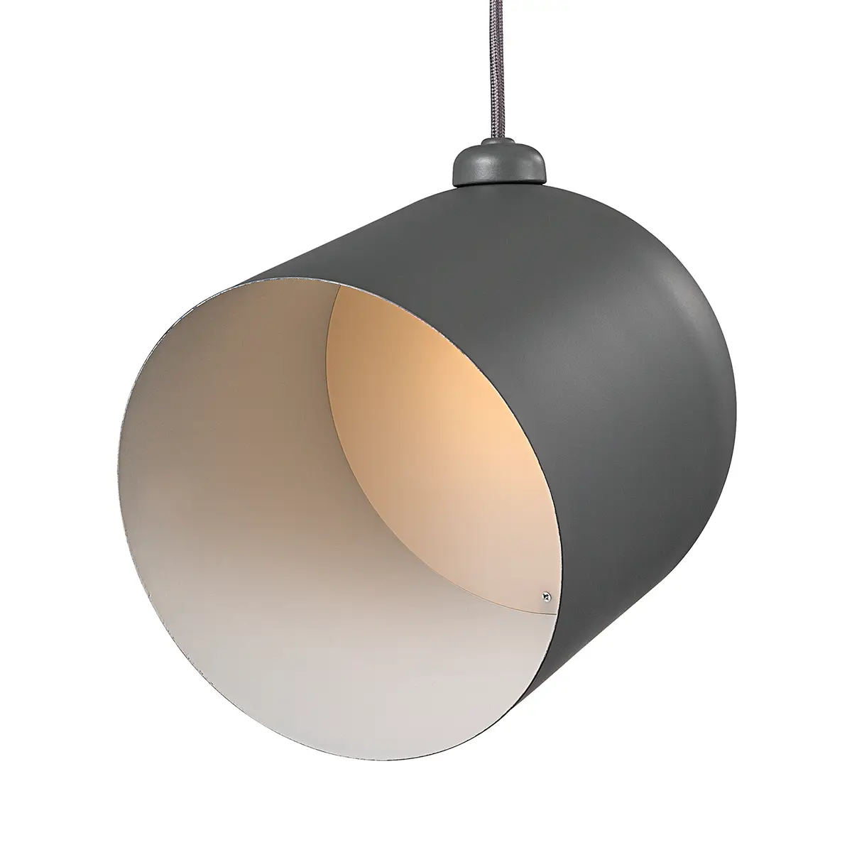 Pendelleuchte ANGLE Ø 21cm Grau | Grau
