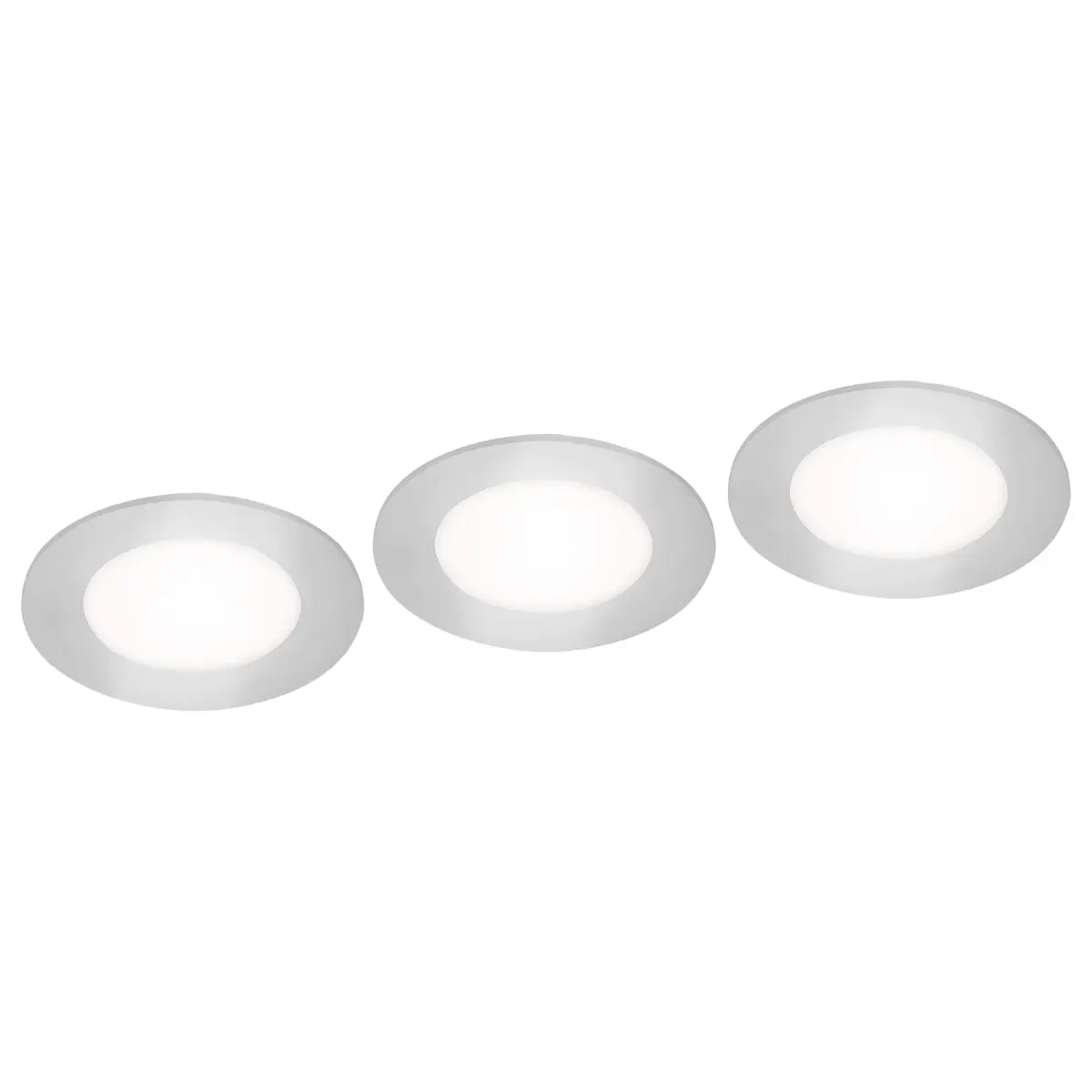 LED-Einbauleuchte Flat | Silber