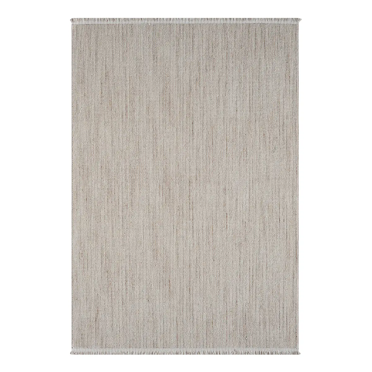 Kurzflorteppich Weiß/Weiß/Beige 200 x 290cm Mischgewebe | Beige