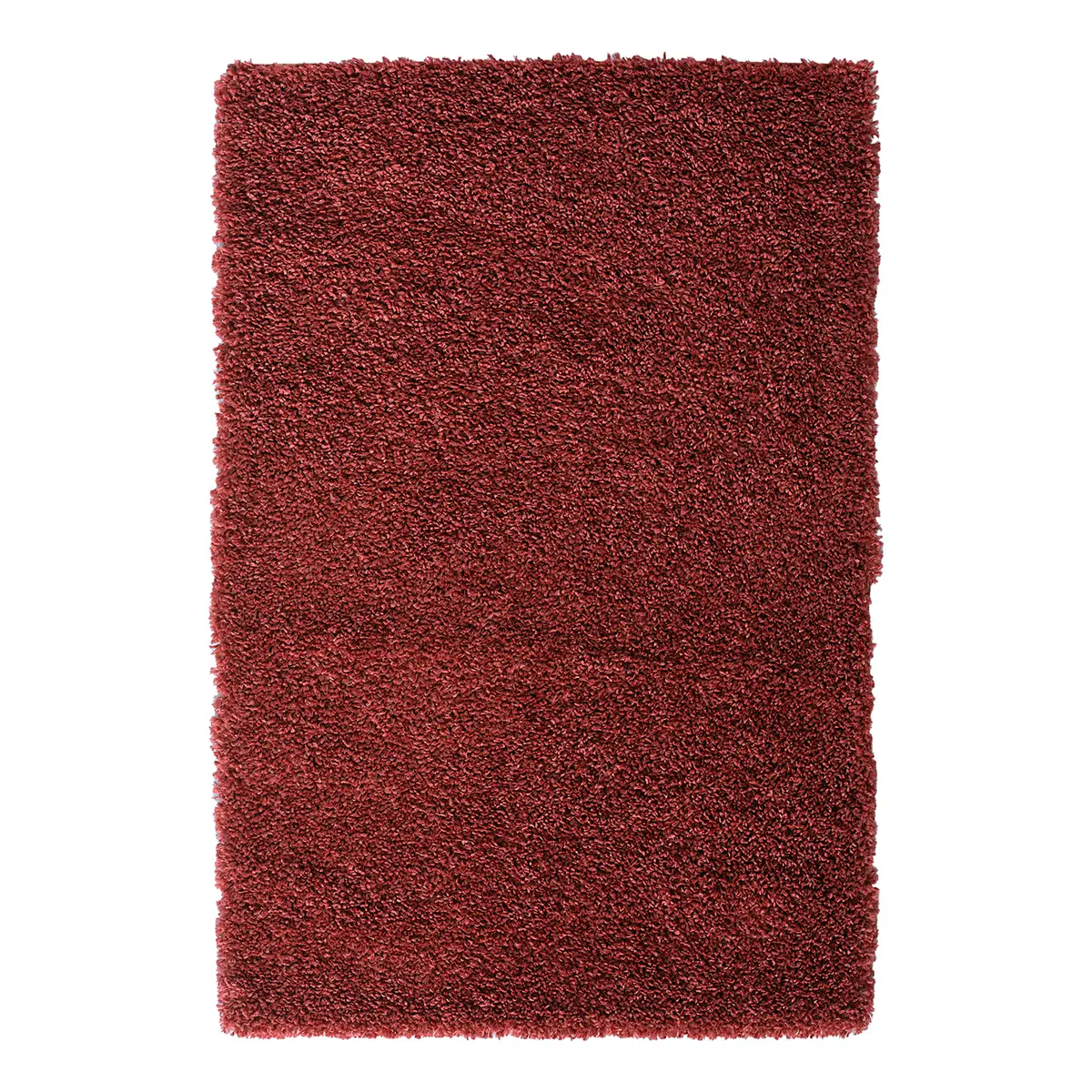 Hochflorteppich 100 x 150cm Rot/Weinrot | Rot