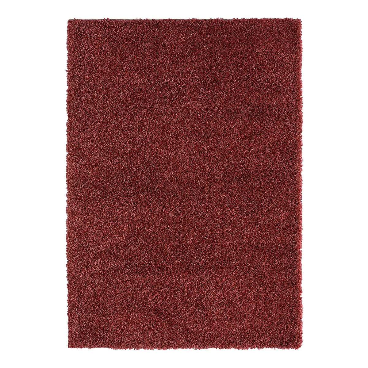 Hochflorteppich 160 x 230cm Rot/Weinrot | Rot