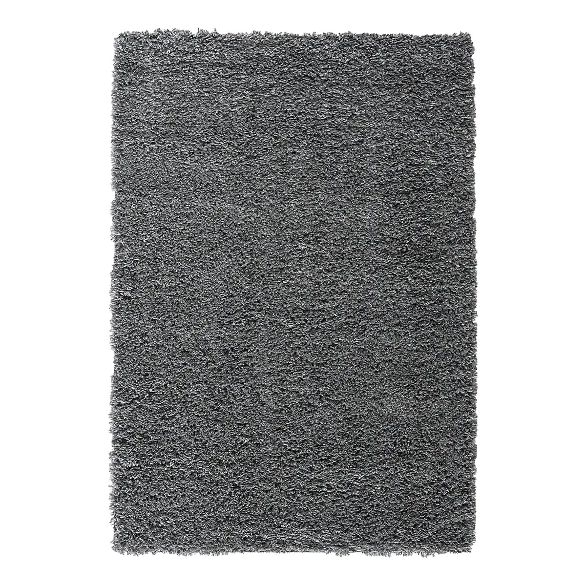 Hochflorteppich 100 x 150cm Grau | Grau