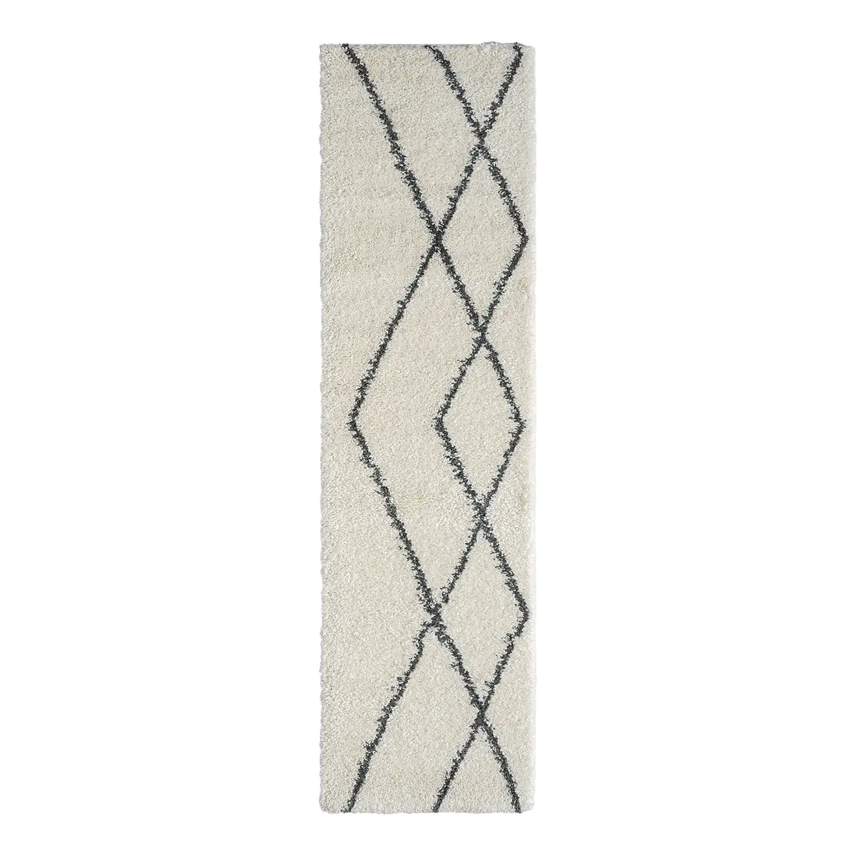 Hochflorteppich 80 x 300cm Beige | Beige