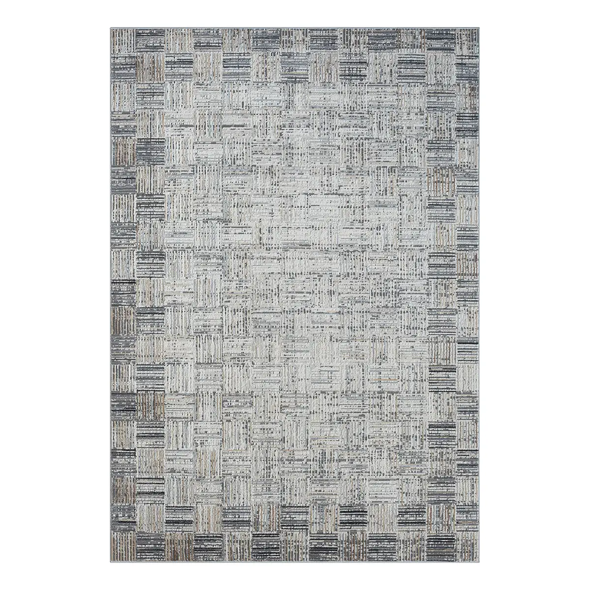 Kurzflorteppich Grau 200 x 290cm Mischgewebe | Grau