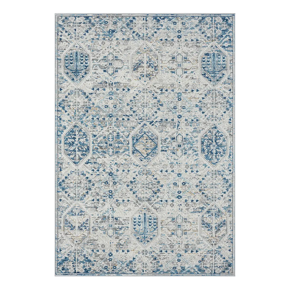 Kurzflorteppich My Heriz II Beige 160 x 230cm Mischgewebe