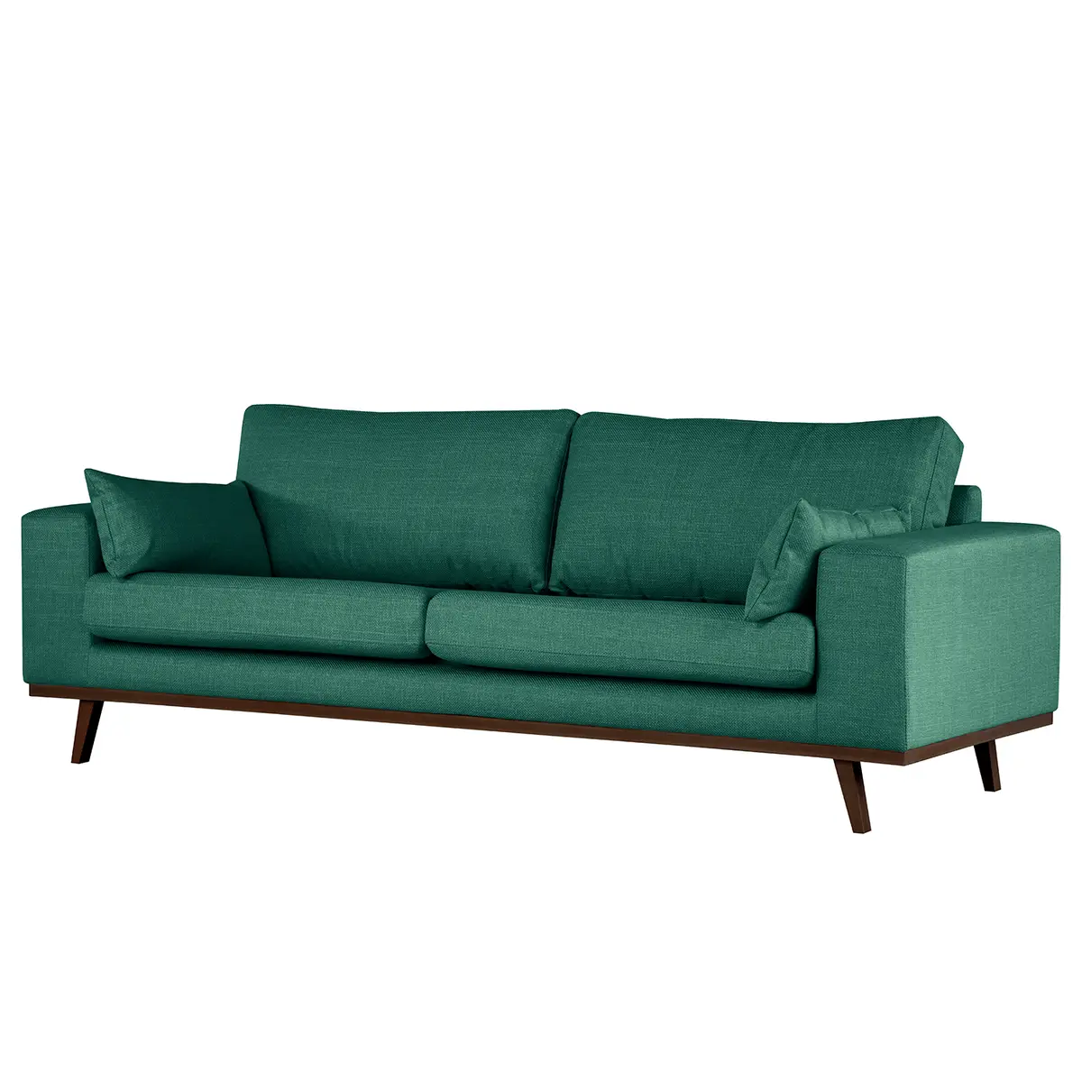 2-Sitzer Sofa Grün/Dunkelgrün Strukturstoff Otrera | Grün