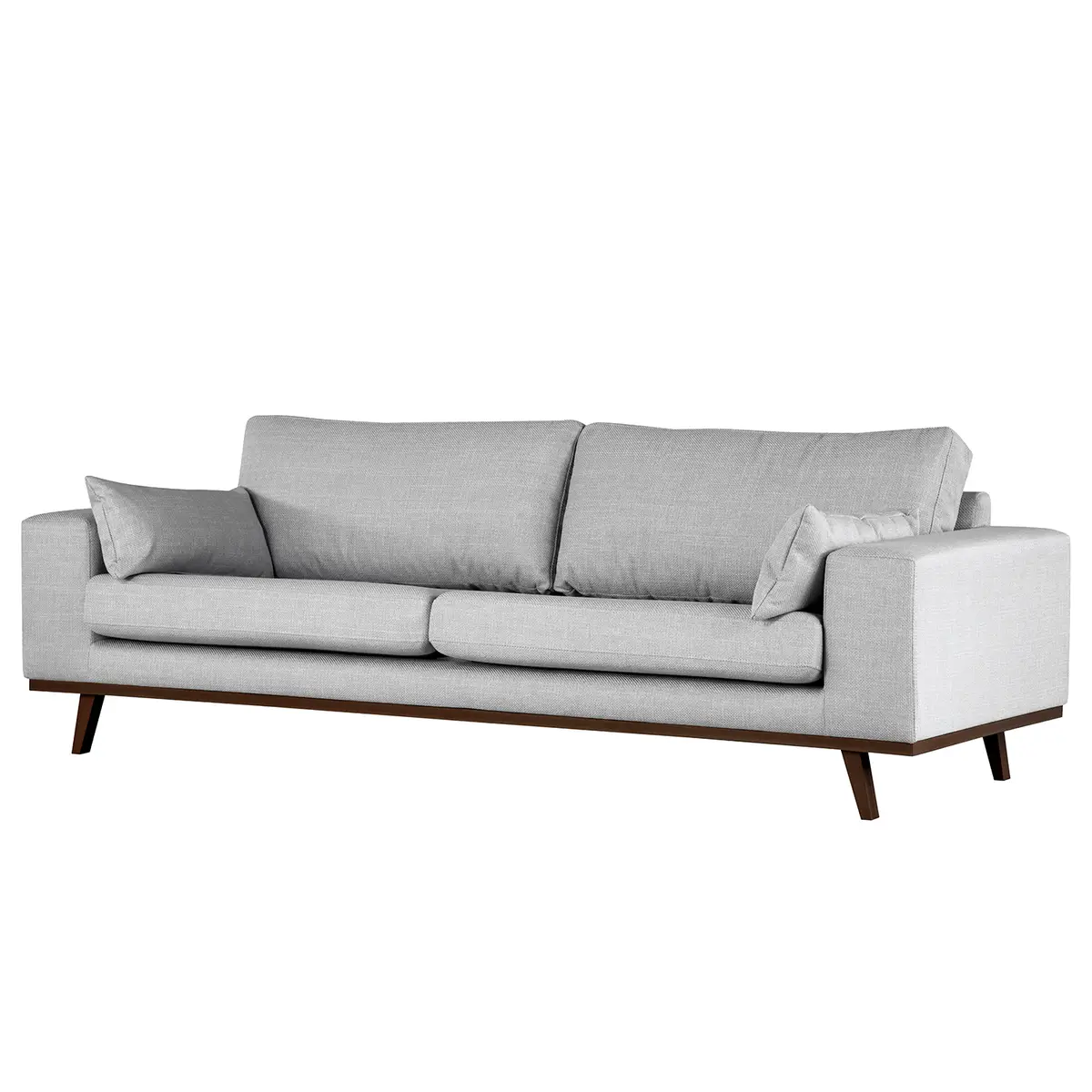 3-Sitzer Sofa Grau/Hellgrau Strukturstoff Otrera | Grau