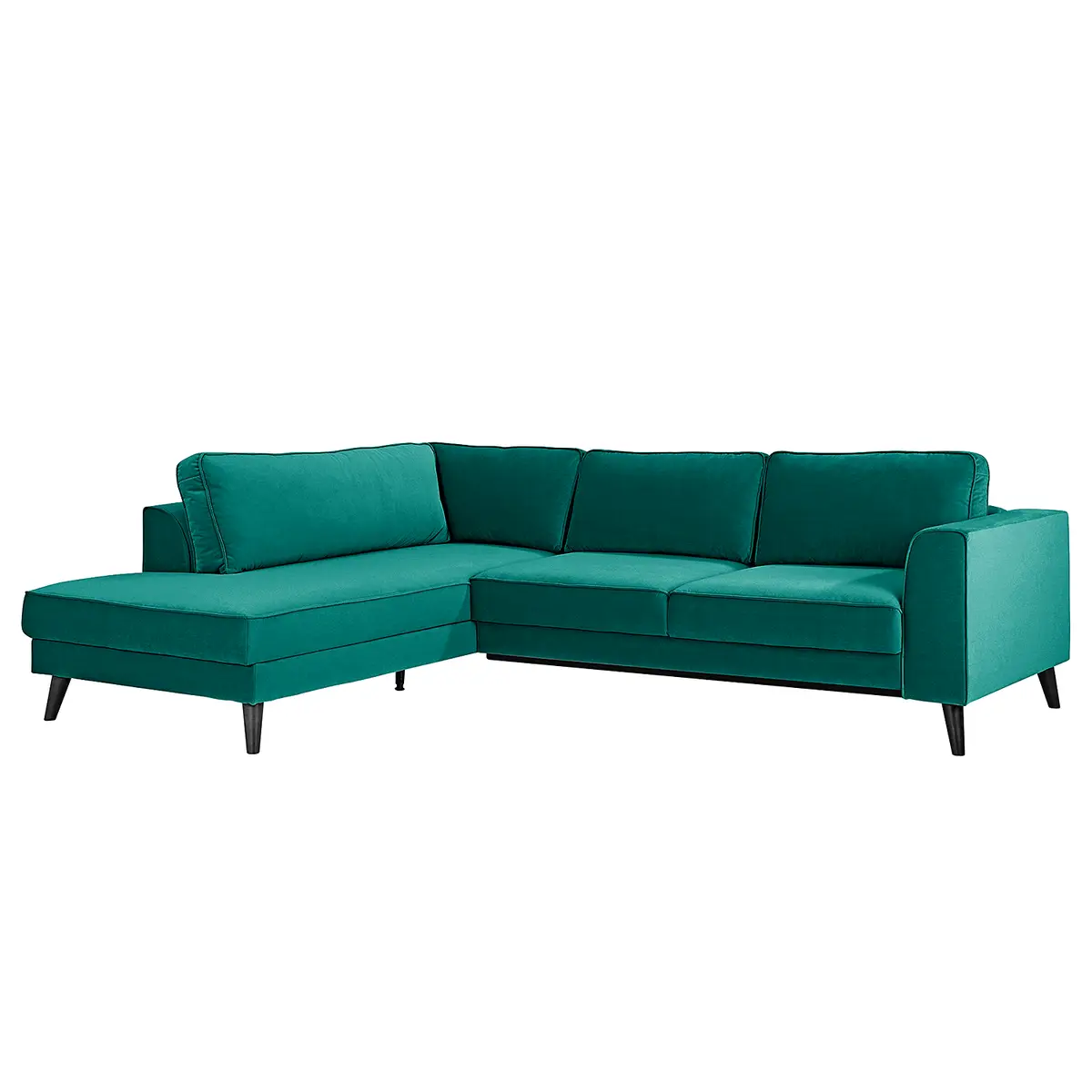 Ecksofa Small mit Ottomane | Türkis
