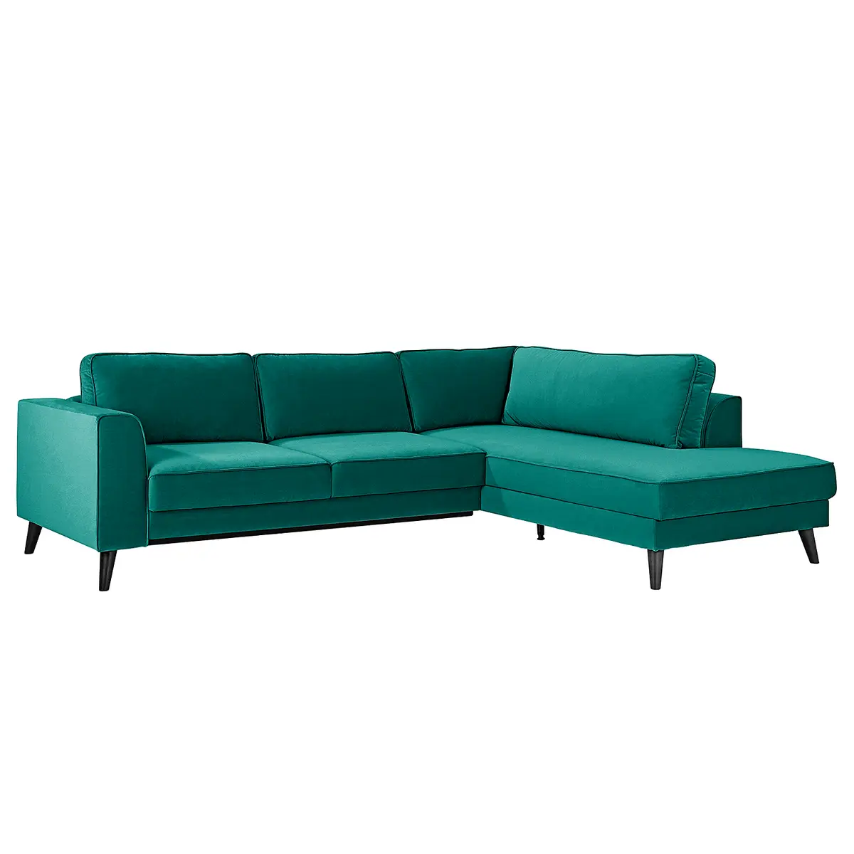 Ecksofa Small mit Ottomane | Türkis