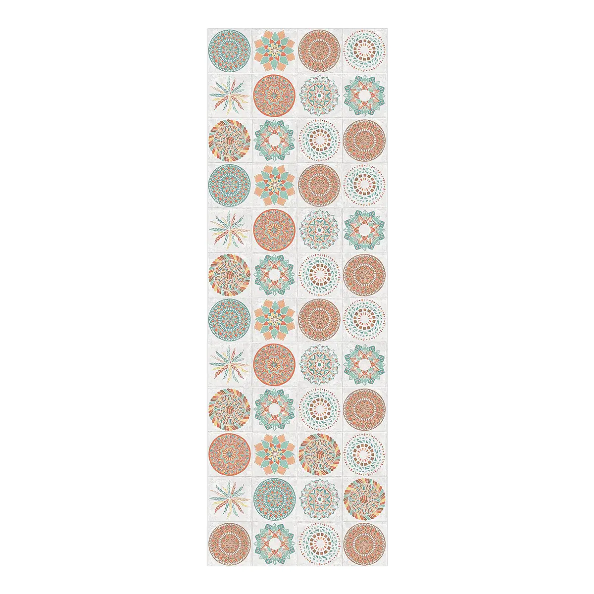 Vinylteppich Handgemaltes Mandala | Orange