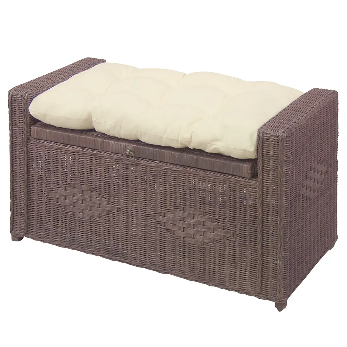 Rattansitztruhe Tiaro | Braun