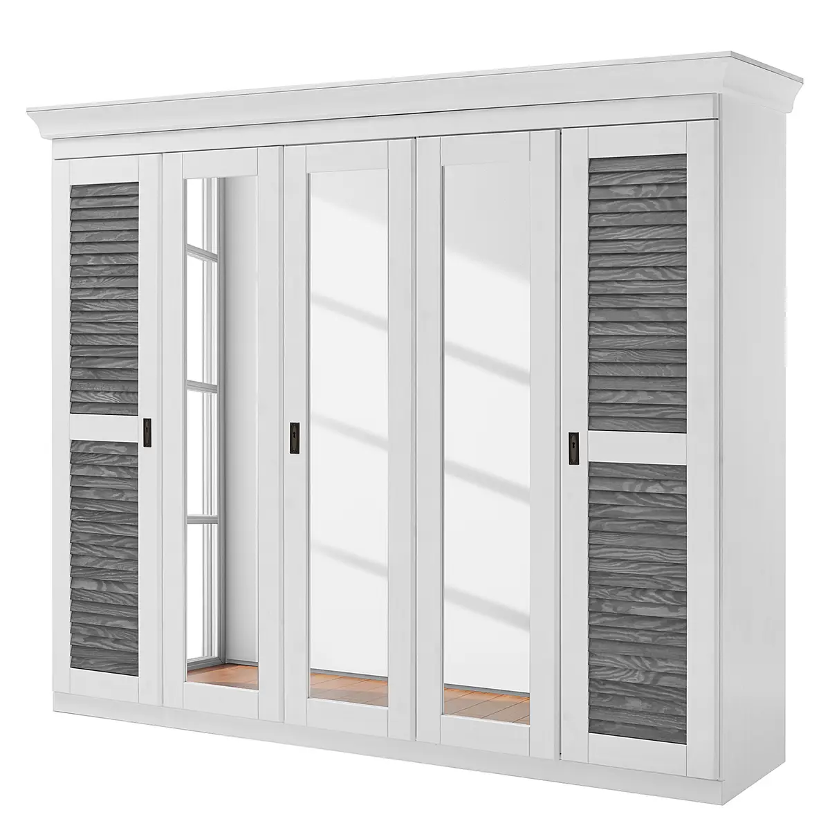 Drehtürenschrank | Holztöne
