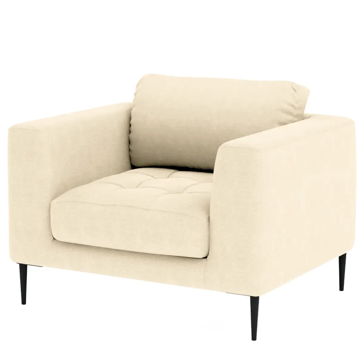 Sessel Beige Strukturstoff Kari | Beige